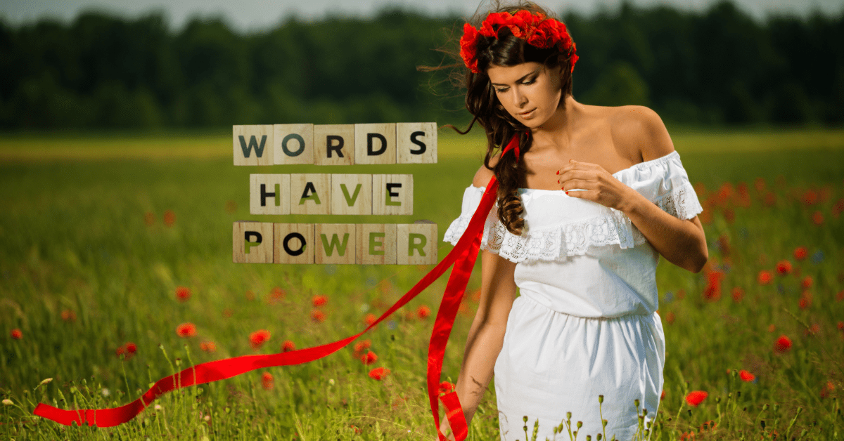 words have power, words hurt artice, image is of a woman with dark marks and bruises illustraing the atricles point