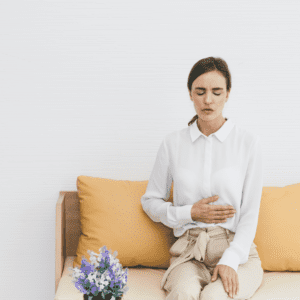 IVF & Endometriosis Francesca story woman in a white top