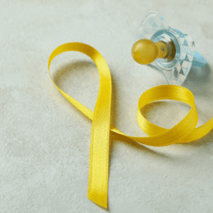IVF & Endometriosis Jades stroy blue dummy and yellow ribbon
