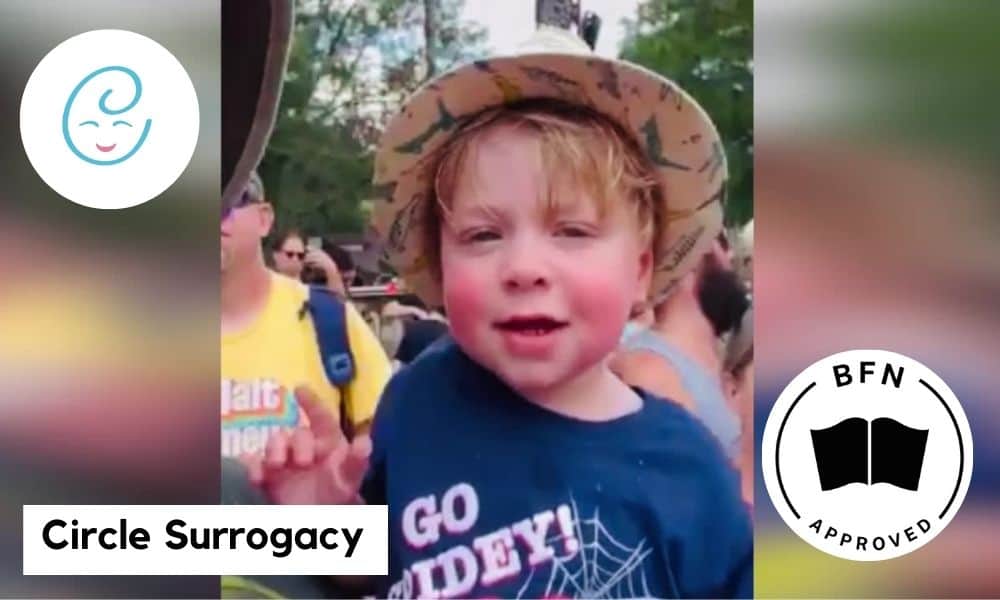 Fred - son of Brett Griffin Young, the Head of International Client Services for the American agency ‘Circle Surrogacy’.