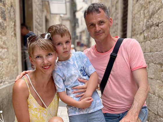 Leaf director Jan Choma and family