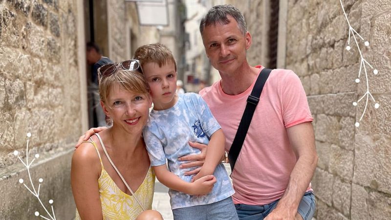 Leaf director Jan Choma and family