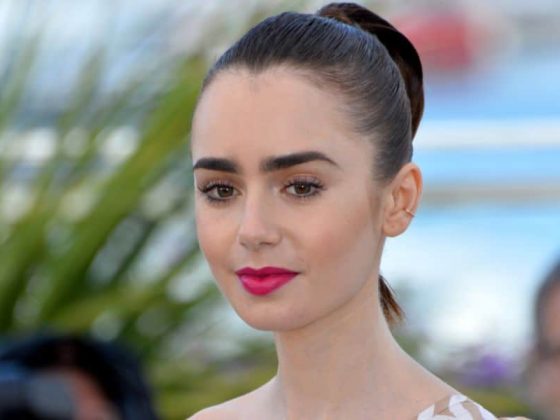 Actor Lily Collins who plays Emily Cooper in Emily in Paris