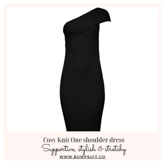Cosy Knit One shoulder Dress