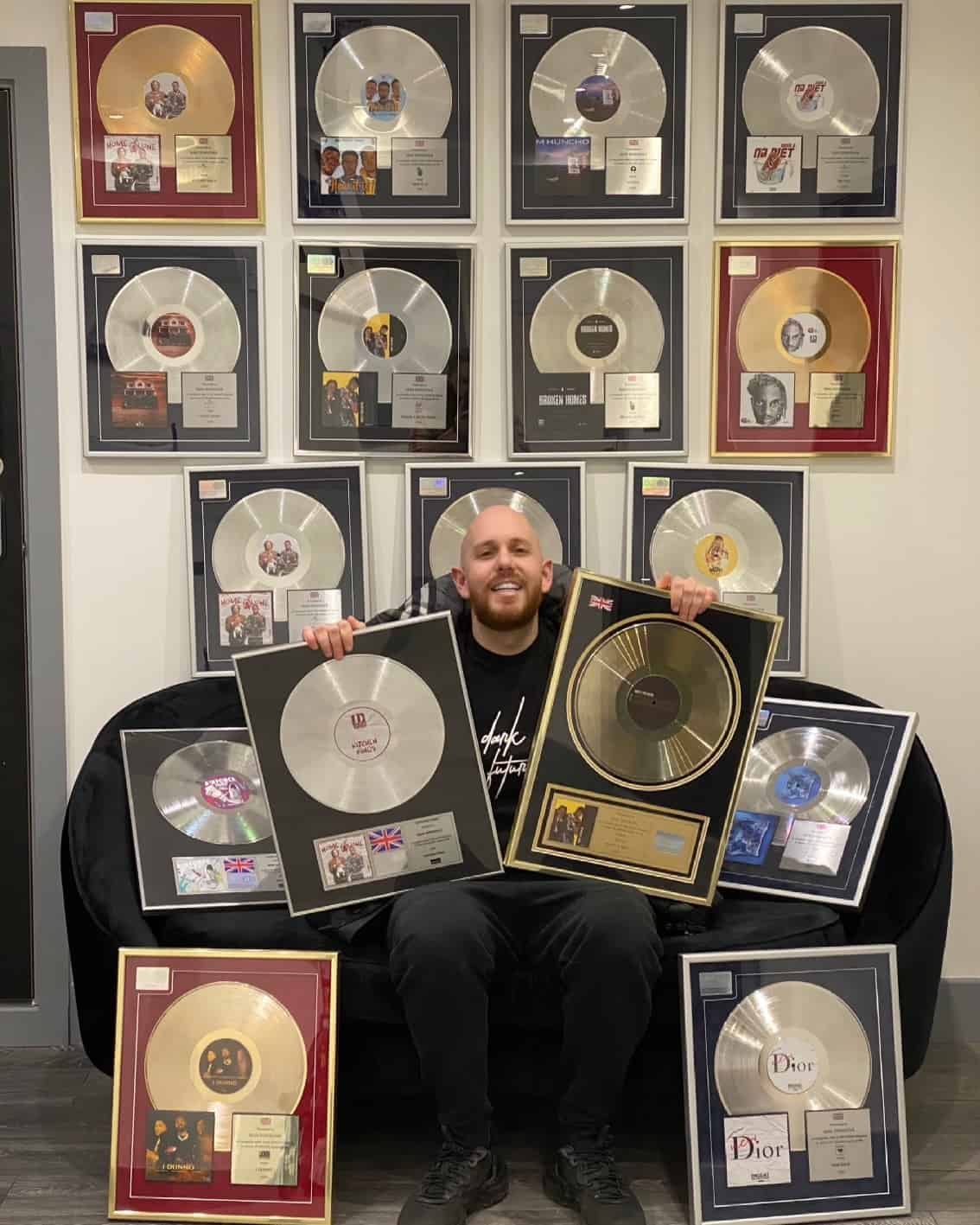 Sean and 28 platinum records