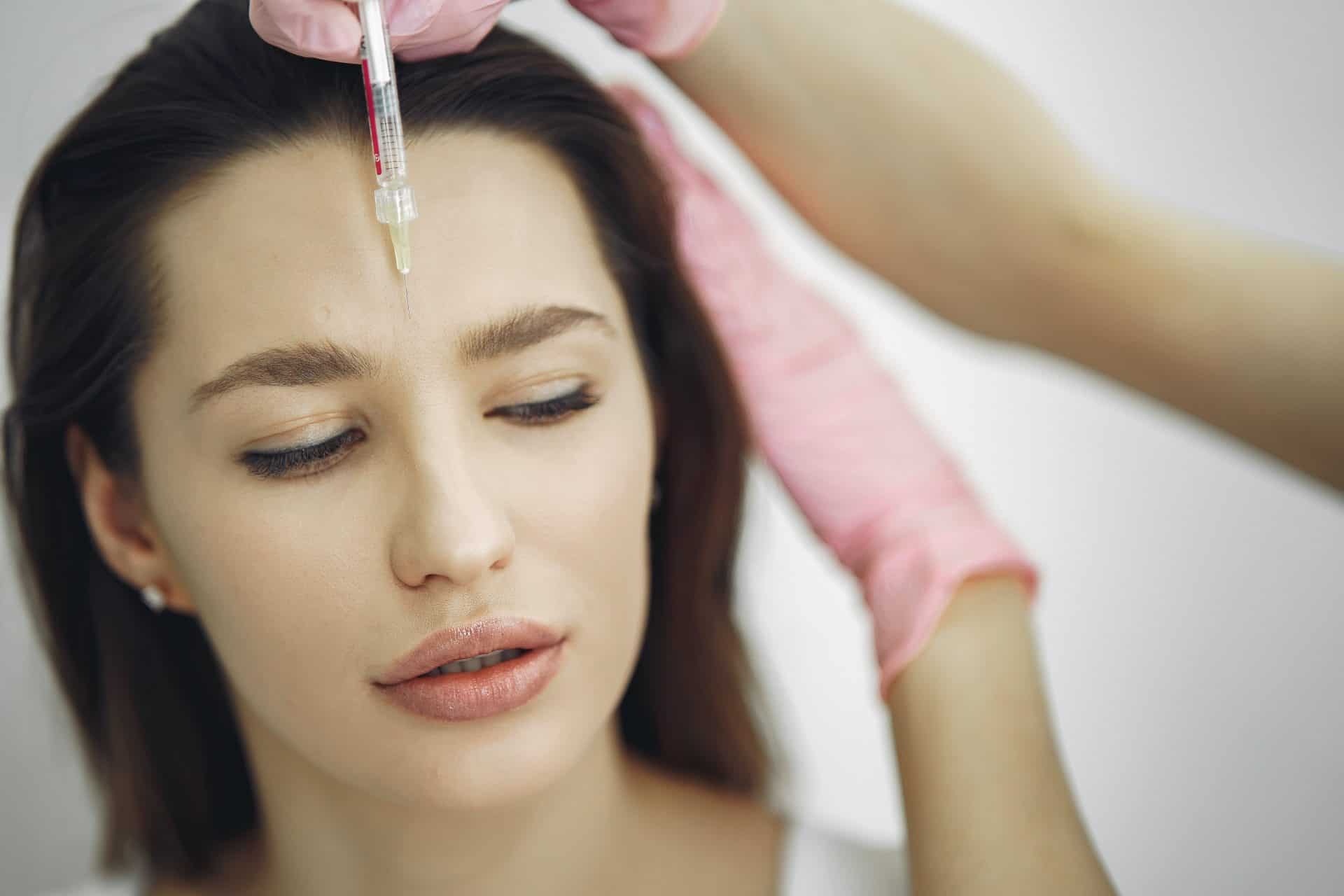 Woman having Botox