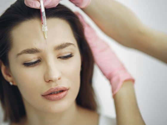 Woman having Botox